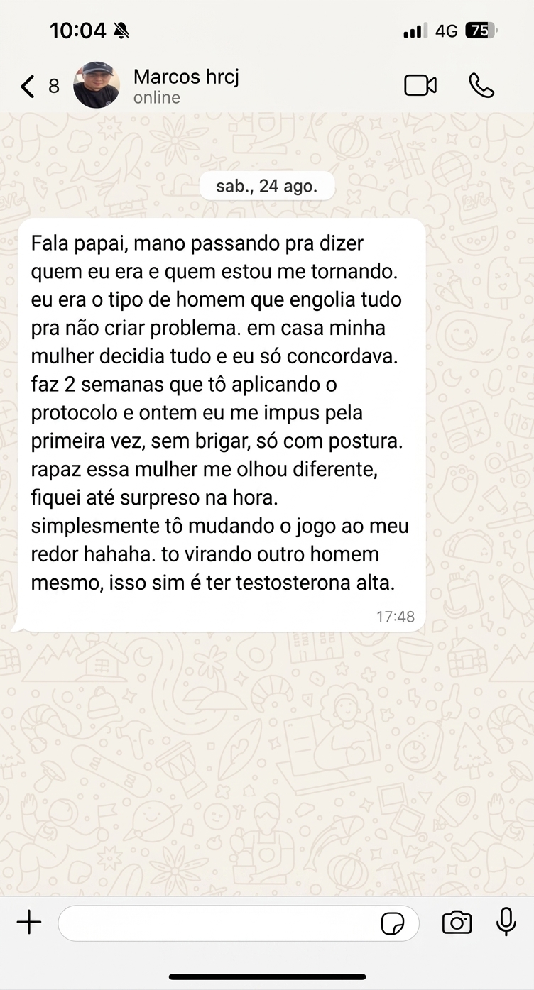Depoimento no WhatsApp