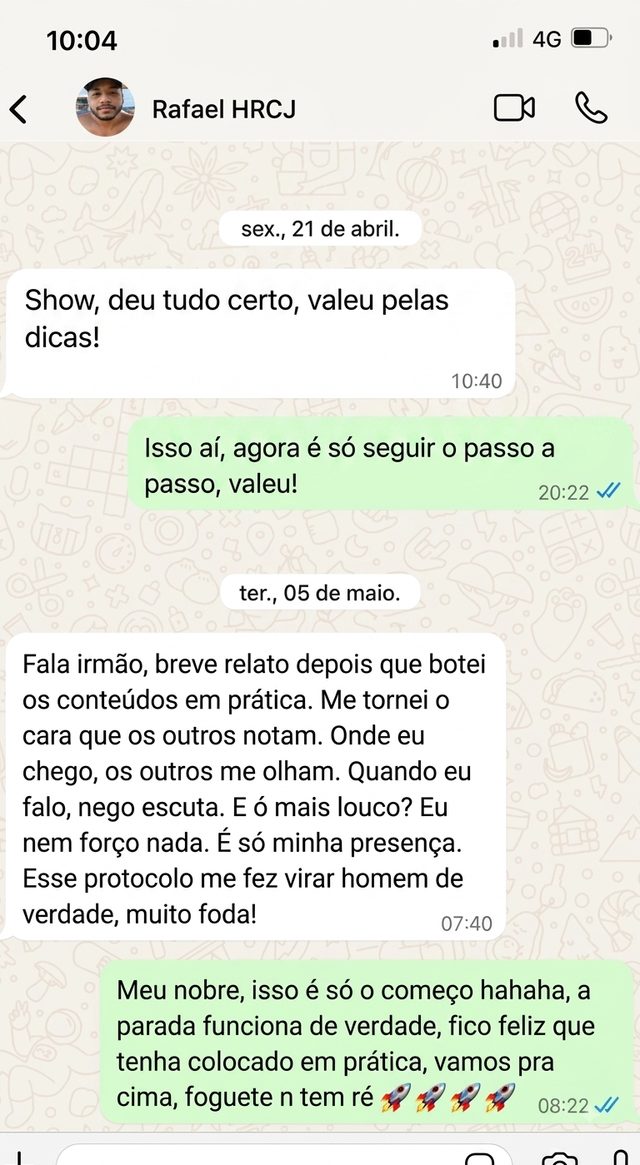 Depoimento no WhatsApp